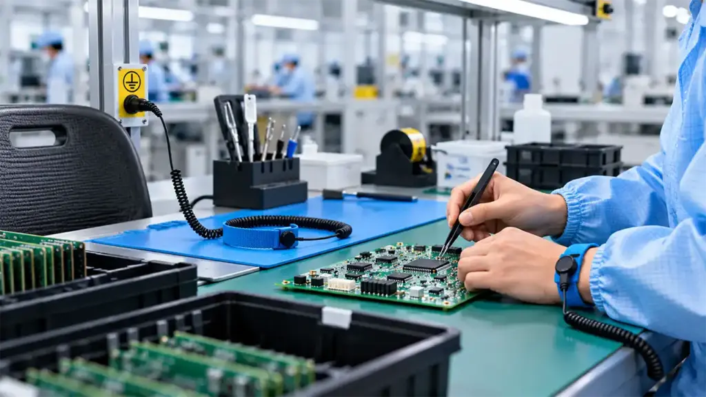 Tĩnh điện ESD và biện pháp kiểm soát trong sản xuất linh kiện điện tử
